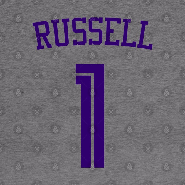 DeAngelo Russell Jersey Poster by Cabello's